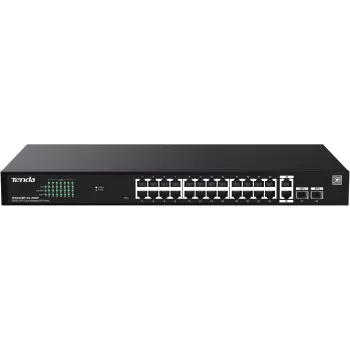 Tenda TEG2228P-24-410W Řízený PoE+ switch 26x Gigabit Ethernet + 2x SFP, 410W
