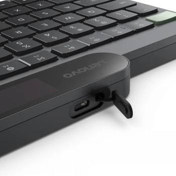 Samodobíjecí Bluetooth klávesnice Lenovo Nordic (finská/švédská) Storm Grey