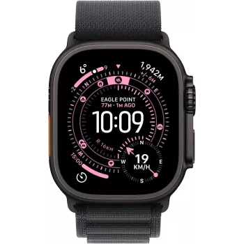 Apple Watch Series 9 GPS + Cellular 45mm, hliníkové pouzdro Midnight, sportovní řemínek Midnight, M/L