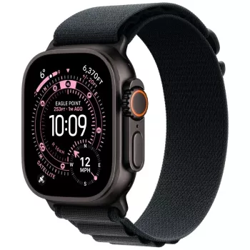 Apple Watch Series 9 GPS + Cellular 45mm, hliníkové pouzdro Midnight, sportovní řemínek Midnight, M/L