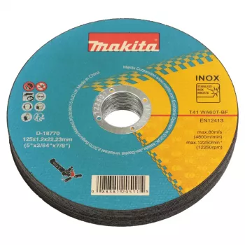 Makita D-18770-12 INOX řezný kotouč pro akumulátorovou úhlovou brusku 125mm x 1,2mm