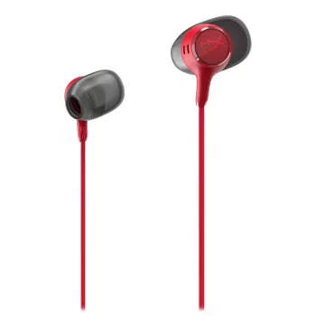 HyperX Cloud Earbuds III (červená) - In-Ear gaming headset s inline mikrofonem, 14mm měniče, 3,5mm kabelové připojení