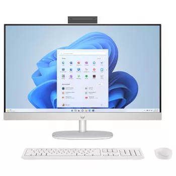 HP 27-cr0475ng All-in-One PC, 27 inch FHD IPS, Intel Core i7-1355U, 16 GB RAM, 1 TB SSD, Windows 11 Home, bílý