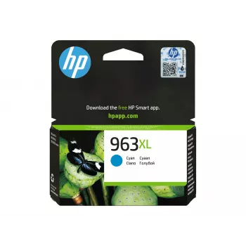 HP 963XL High Yield azurová originální inkoustová kazeta
