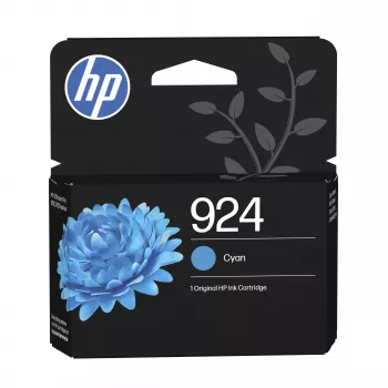 Originální inkoustová kazeta HP 924 Cyan (6 ml) pro OfficeJet Pro 8120e/8122e/8125e/8130e/8134e/8135e/8138e/8139e