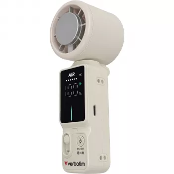 Přenosný ruční ventilátor Verbatim Cool inchn´Go Ice Touch Mini bílý/stříbrný 32348