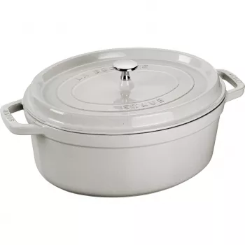Litý oválný hrnec STAUB La Cocotte 3,2 l, truflově šedý