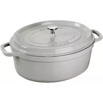 Litý oválný hrnec STAUB La Cocotte 3,2 l, truflově šedý