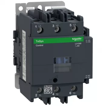 APC Schneider Electric LC1D95P7 TeSys D motorový stykač, 3 póly, 95 A, 230 V AC, 1 NO + 1 NC pomocné kontakty