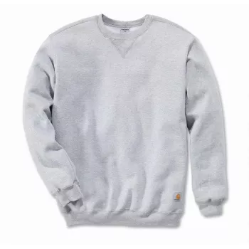 Mikina s kulatým výstřihem Carhartt Midweight Heather Grey