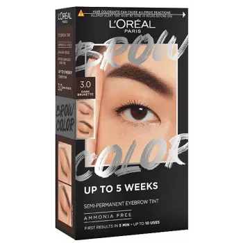 Sada na barvení obočí L'Oreal Brow Color 3.0 Dark Brunette