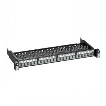 Schneider Electric Actassi S1 síťový patch panel 24xRJ45 STP Cat6A 1U bílý