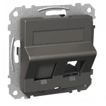 Rám datové zásuvky Schneider Electric Exxact Datacase Actassi/Keystone šikmý antracitový