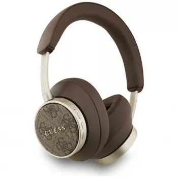 Guess Bluetooth 4G Classic Logo bezdrátová on-ear sluchátka - hnědá