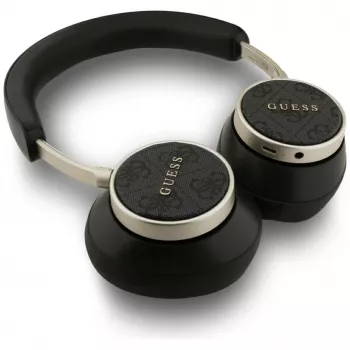 Guess 4G Classic Logo bezdrátová on-ear Bluetooth sluchátka - černá