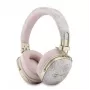 Guess over-ear Bluetooth sluchátka s ENC, Metal 4G Script Logo, černá