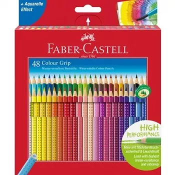 Barevné tužky Faber-Castell Colour Grip, 48 ks, vícebarevné