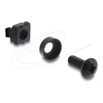DELOCK Rack montážní sada pro 10 inch a 19 inch 100 kusů černá