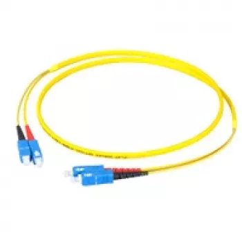 EFB Elektronik Duplex jumper SC-SC 9/125 µm OS2 LSZH žlutý plochý twin 3x5mm 3m