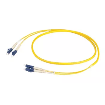 EFB Elektronik Duplex jumper LC-LC OS2 plochý twin 3m žlutý