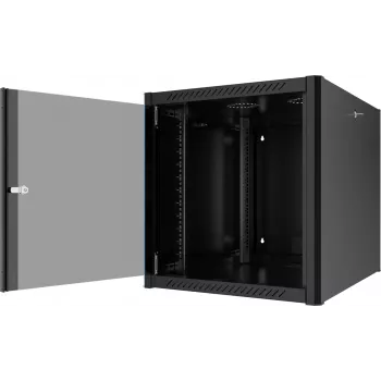 EFB Elektronik 19 inch nástěnná skříň 12U, hloubka 800 mm, předmontovaná, RAL 9005 (691912TS.80)