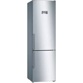 Bosch KGN397LEQ volně stojící chladnička s mrazničkou s NoFrost, VitaFresh, 363 l, Inox-look, energetická třída E