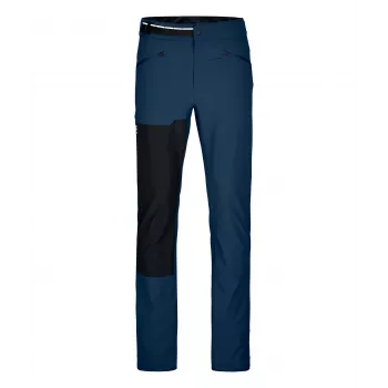 Softshellové kalhoty Ortovox Brenta - Deep Ocean - velikost S