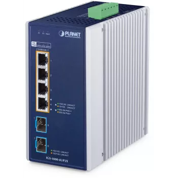 PLANET průmyslový 4portový PoE++ switch IGS-1000-4UP2X