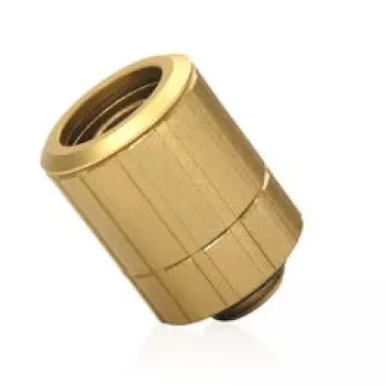 Otočná přímá kompresní vsuvka G1/4 inch samec na 16/10 mm Bitspower Artemis - Stardust Gold