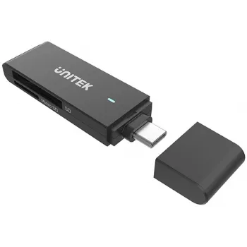 UNITEK USB-C čtečka SD & MicroSD karet (Y-9328) – Space Grey