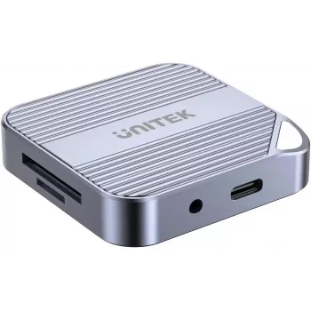 UNITEK MagSafe čtečka karet USB-C 3.2 Gen 1 SD/Micro SD Space Gray S1244CGY01