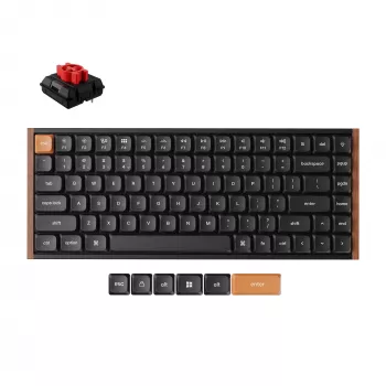 Mechanická klávesnice Keychron K3M-F1 75% Low-Profile, Gateron Red Switch, RGB Hot-Swap, Bluetooth 5.1 & USB-C, černá