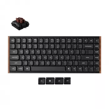 Bezdrátová mechanická klávesnice Keychron K3U-H3 75% Milk POM Brown Switch 8K