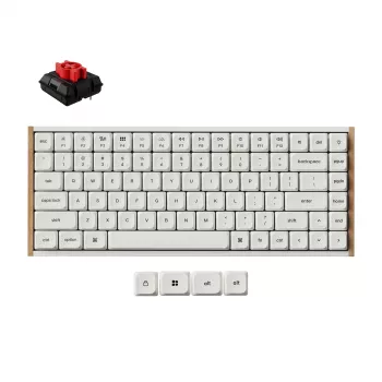 Keychron K3U-Q1Z 75% Milk POM Red Switch 8K bezdrátová mechanická klávesnice