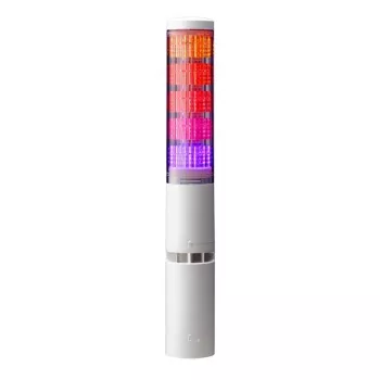 PATLITE LA6-5DTNWB-POE pětistupňový LED signální maják s PoE, Ethernet, programovatelný, IP65, bzučák