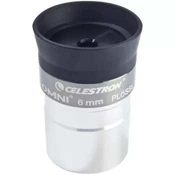 Okulár Celestron Omni 6 mm Plössl - 1,25 inch plně vícevrstvá antireflexní úprava - černý/stříbrný