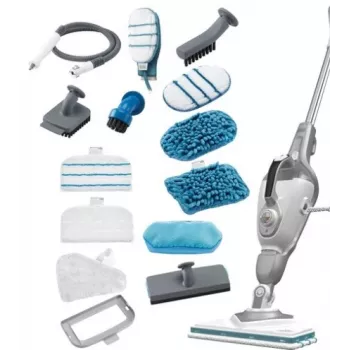 Parní mop a ruční parní čistič Black & Decker Steam-Mop + SteaMitt 2v1, 1600 W, 0,5 l, šedá