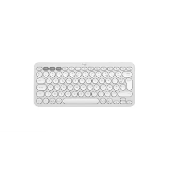 Bezdrátová klávesnice Logitech Pebble Keys 2 K380s, Tonal White