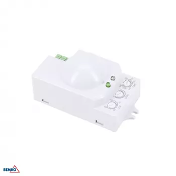 BEMKO mikrovlnný pohybový senzor 1200W 360° IP20 obdélníkový bílý