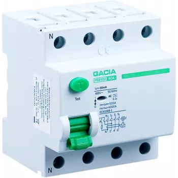 GACIA PR8NM 4P 63A 30mA Type A Residual Current Device (RCD) 4-Pole 63A 30mA