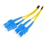 OPTIX jednovidový duplexní SC/UPC na SC/UPC optický patch kabel 2m