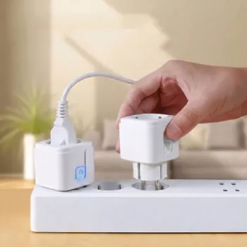 WiFi zásuvka s dálkovým ovládáním GreenBlue, Android/iOS/Alexa/Google Home, časovač, wattmetr, max. 16 A/3840 W, GB735 W