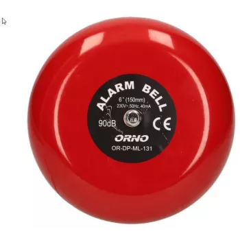 Školní zvonek ORNO OR-DP-ML-131 230 V AC 85 dB červený ocelový