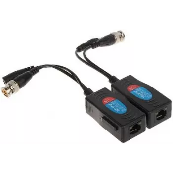 Video balun vysílač a přijímač DELTA TR-1RJ (DC) sada
