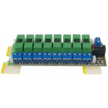 DELTA LZ-8/E rozvod napájení, 8 výstupů, 10-30V DC, 8A, šroubovací svorka