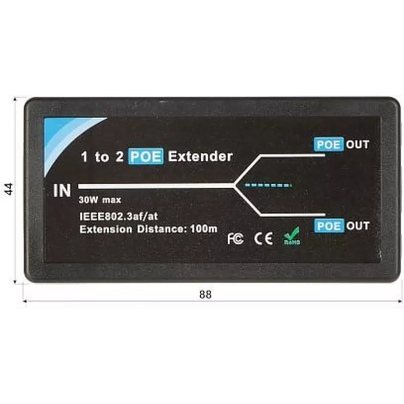 DELTA PoE Extender PFT1320 3portový