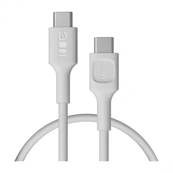 Kabel Green Cell PowerFlex USB-C na USB-C 100W PD rychlonabíjení 0,3 m bílý