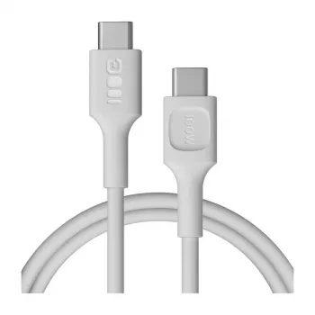 Kabel Green Cell PowerFlex Fast Charging USB-C na USB-C 100W bílý 1,2 m