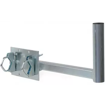 CORAB UBU-38/450-H univerzální balkonový držák pro satelitní, terestriální a LTE antény, průměr stožáru 38 mm, vyložení 450 mm, žárově zinkovaná ocel, metalická šedá
