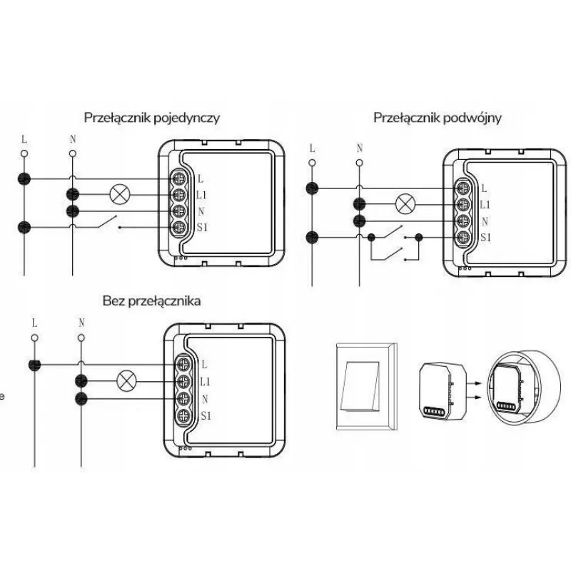 Mini stmívací modul OXT 1 okruh ZigBee TUYA T265